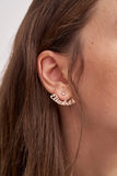Name Earrings,Personalized Name Earjacket,Stud Earring