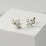 Personalized Name Stud Earrings, Stainless Steel, Minimalist Design
