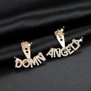 Name Earrings, Custom Gift, Minimalist Jewelry