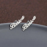 Name Earrings Personalized Gift for Women Stainless Minimalist Earrings