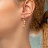 Name Earrings,Personalized Name Earring,Stainless Steel Name Earring