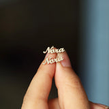 Name Earrings, Personalized Name Stud Earrings, Stainless Steel