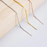 Personalized Name Threader Earrings Stainless Steel Dangle Ear Chain Women