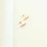 Name Earrings, Stainless Steel Studs, Personalized Gift