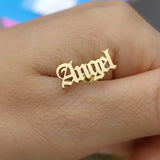 Name Earrings Women Jewelry Customize Old English Oorbellen Bijoux Pendientes