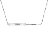 Personalized Hidden Message Slider Necklace for Women