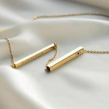 Personalized Hidden Message Slider Necklace for Women