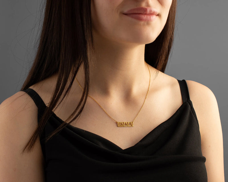 Custom Name Frame Necklace