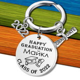 Graduation Season Gift CLASS OF Keychain Stainless Steel Inspirational DIY