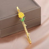 Personalized Stainless Steel Charm Letters Hair Clips For Women