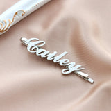 Name Hairpins Personalized Word Hairpins Nameplate Hairpins Hair clips BFF Gift