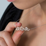 Handwriting Necklace Personalized Stainless Steel Necklace