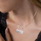 Handwriting Necklace Personalized Stainless Steel Necklace