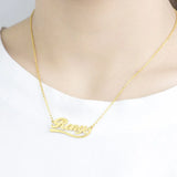 Heart Necklace Personalized Stainless Steel Ribbon Pendant Choker