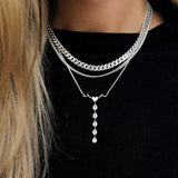 Heart Necklace with Gold Antlers Engraved Pendant Family Name Necklace