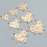 Personalized Heart Puzzle Necklace with Engraved Family Names