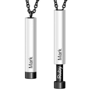 Personalized Engraved Bar Necklace - Custom Gift for Her