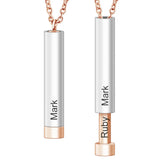 Personalized Engraved Bar Necklace - Custom Gift for Her