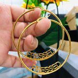 Custom Name Hoop Earring for Women
