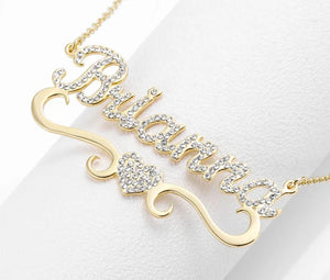 Iced Heart Necklace - Crystal Pendant Jewelry for Women
