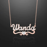 Iced Heart Necklace - Crystal Pendant Jewelry for Women
