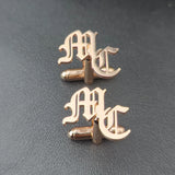 Name Initials Cufflinks Men Personalized Stainless Steel Letters Cuff link