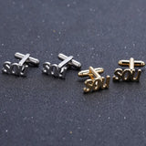 Name Initials Cufflinks Men Stainless Steel Silver 2-3 Letters Advanced Cufflink