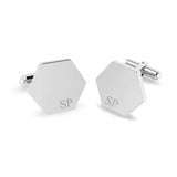 Initials Cufflinks Men's Stainless Steel Engraved Letters