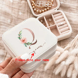 Personalized Name Jewelry Box Travel Case Bridesmaid Gift