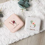 Personalized Name Jewelry Box Travel Case Bridesmaid Gift
