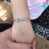 Heart Bracelet Stainless Steel Chain Personalized Gift