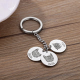 Personalized Stainless Steel Pet Photo Keychain