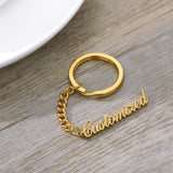 Personalized Stainless Steel Keychain for Women Men Car Key Chain