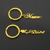 Personalized 18K Stainless Steel Name Keychain Key Ring