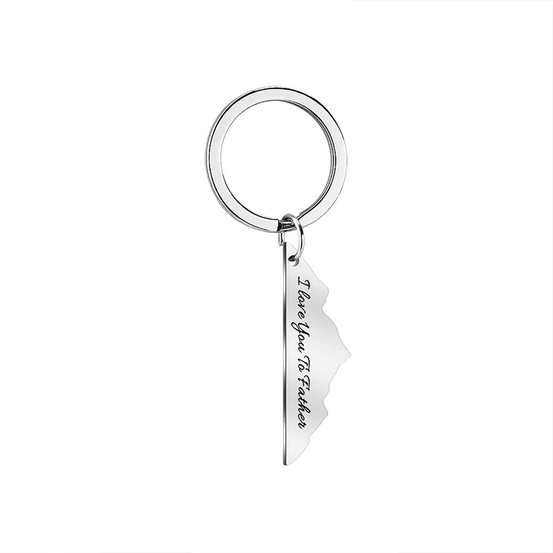 Personalized Stainless Steel Name Keychain