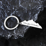 Personalized Stainless Steel Name Keychain