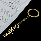 Custom Stainless Steel Name Keychain for Women Men