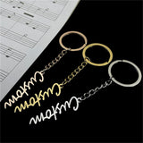 Custom Stainless Steel Name Keychain for Women Men
