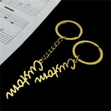 Custom Stainless Steel Name Keychain for Women Men