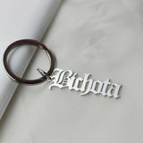 Personalized Old English Stainless Steel Name Keychains