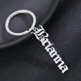 Arabic Name Keychains Stainless Steel Personalized Key chains For Women Men