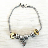 Personalized Heart Charms Family Bracelet for Girls and Women