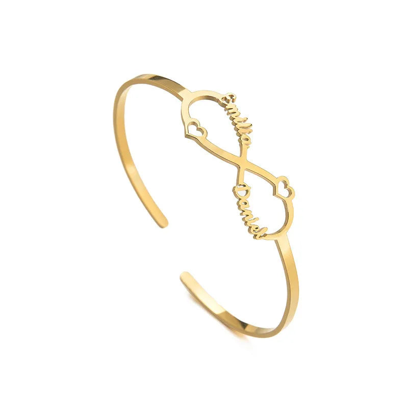Love Infinity Symbol Rhinestone Bracelet Men's Women's Jewelry