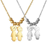 Zircon Personalized Name Letter Necklace for Girls Boys Rhinestone Jewelry
