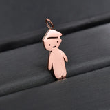 Zircon Personalized Name Letter Necklace for Girls Boys Rhinestone Jewelry