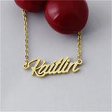 Name Letter Necklaces Women Personalized Stainless Steel Pendant