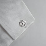Personalized Name Letter Stainless Steel Cufflinks for Men