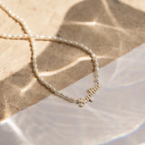 Personalized Name Letters Pearl Chain Necklace for Women Girls