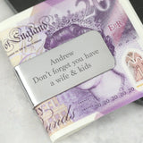 Money Clip Stainless Steel Letter Unisex Wallet Banknote Folder