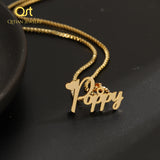 Personalized Name Necklace 18k Plated Stainless Steel Chain Jewelry